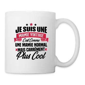 Je suis une mamie vintage - Cadeau grand-mère - Mug blanc - blanc - Droite