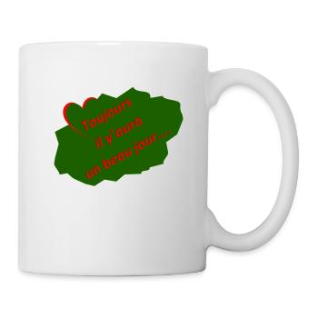 beau jour - Mug blanc - blanc - Droite