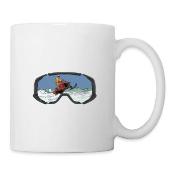 Cool Snowmobiler Design für einen Trail Snowmobile - Tasse - Weiß - Rechts