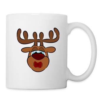 Reindeer kiss - Tasse - Weiß - Rechts