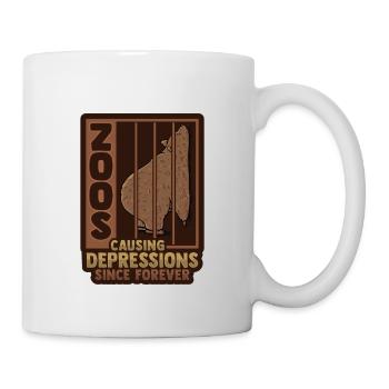 Bien-être animal Cruauté envers les animaux Conception - Mug blanc - blanc - Droite