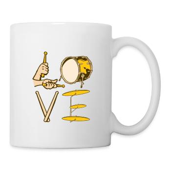 Drum Set Percussion Design - Mug - white - Right