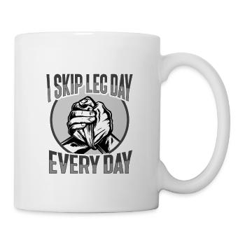 Conception de lutte à main tournante de poignet - Mug blanc - blanc - Droite