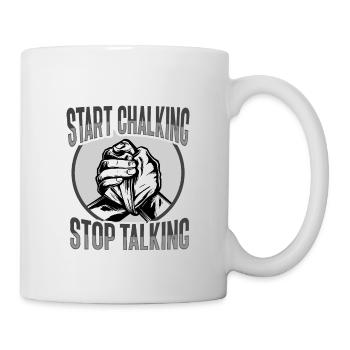 Conception de lutte à main tournante de poignet - Mug blanc - blanc - Droite