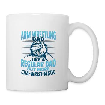 Conception de lutte à main tournante de poignet - Mug blanc - blanc - Droite