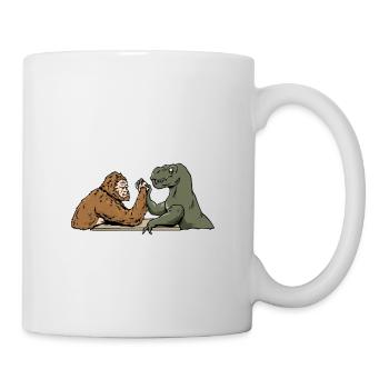 Conception de lutte à main tournante de poignet - Mug blanc - blanc - Droite