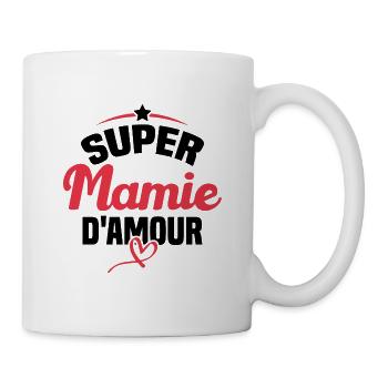 Super mamie d'amour - Mug blanc - blanc - Droite