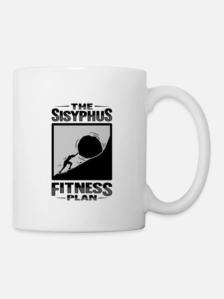 Sisyphus Philosophy Design - Mug - white
