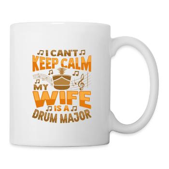 Ma femme est tambour-major - Mug blanc - blanc - Droite
