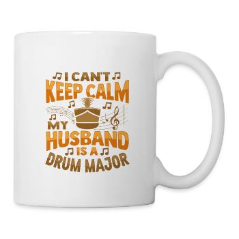 Mon mari est tambour-major - Mug blanc - blanc - Droite
