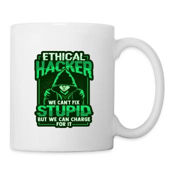 Hacker éthique White Hat Hacker Cybersécurité - Mug blanc - blanc - Droite