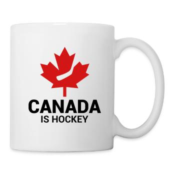 CANADA IS HOCKEY MAPLE LEAF - Mug - white - Right