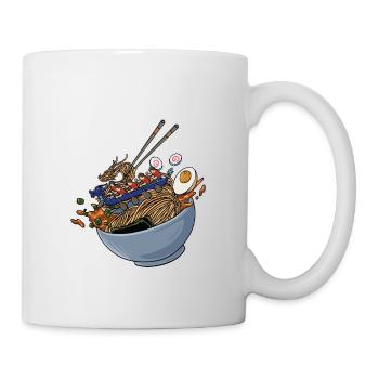 Ramen et bateau-dragon - Mug blanc - blanc - Droite