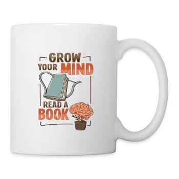 Reading book nerd designs for a librarian - Mug - white - Right