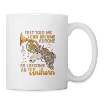 Français Licorne Corne - Mug blanc - blanc - Droite