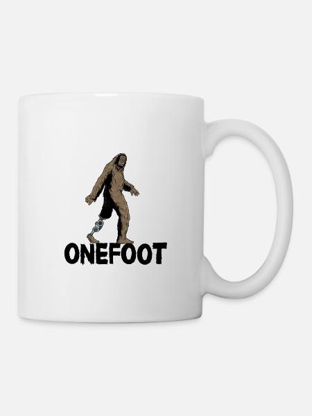 Bog Foot Amputiertes Bein Beinprothese Prothese - Tasse - Weiß