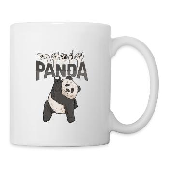 ILY Panda ASL Gebärdensprache - Tasse - Weiß - Rechts