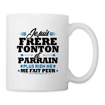 Frère tonton et Parrain - Mug blanc - blanc - Droite