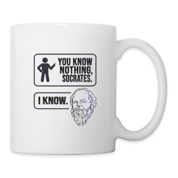 Socrates Philosophy Design für einen Philosophen - Tasse - Weiß - Rechts