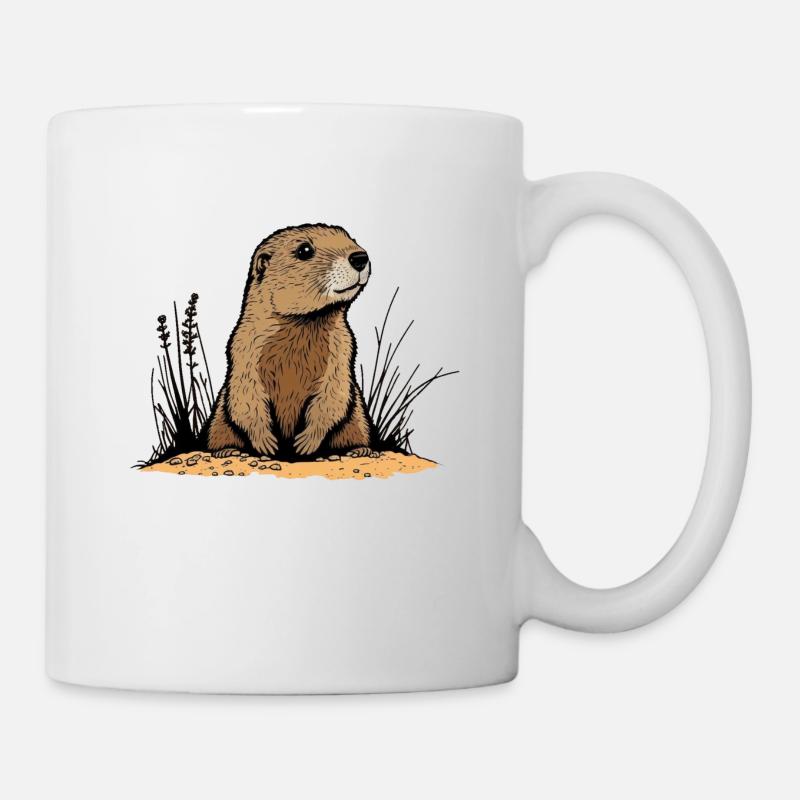 Murmeltier - Tasse - Weiß