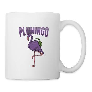 Tiernahrung Pflaumenfruit "plumingo" Flamingo - Tasse - Weiß - Rechts