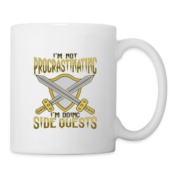 Larp Side Quest RPG Role-playing Game Design for A - Mug - white - Right