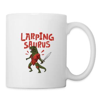 Larp Saurus T-REX RPG Role-playing game - Mug - white - Right