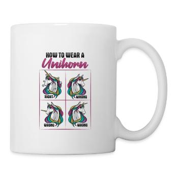 Funny unicorn design - Mug - white - Right