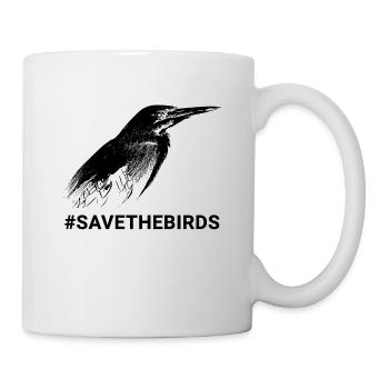 Wächter der Natur #Grünreiher #savethebirds - Tasse - Weiß - Rechts
