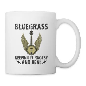 Witziges Bluegrass-Musiker-Design für - Tasse - Weiß - Rechts