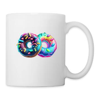 MEHR DONUTS - DONUTS - Tasse - Weiß - Rechts