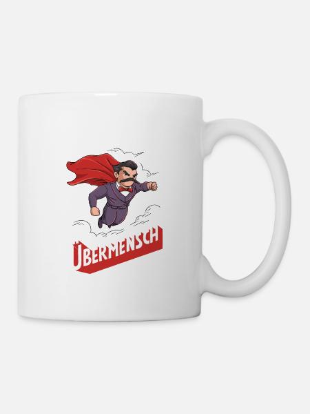 Nietzsche Übermensch Philosophy - Mug - white