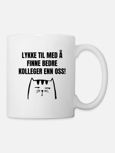 Avskjedsgave Kollega - Kopp - hvit