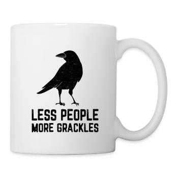 Blackbird Grackle Bird Design pour les ornithologues amateurs - Mug blanc - blanc - Droite