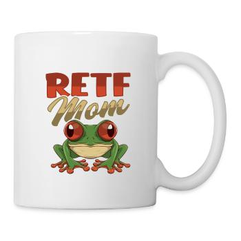 Grenouille aux yeux rouges RETF MOM pour une mère grenouille - Mug blanc - blanc - Droite