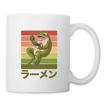 La grenouille crapaud mange la conception de soupe ramen pour un - Mug blanc - blanc - Droite