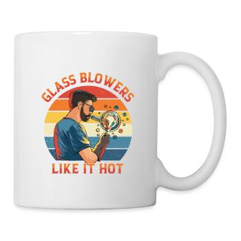 Handblown glass design for a glassblower - Mug - white - Right
