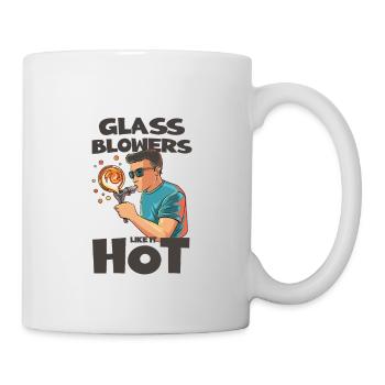 Handblown glass design for a glassblower - Mug - white - Right