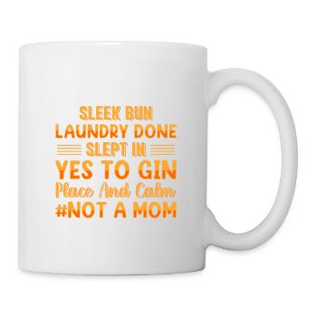 Sleek Bun Lingerie Finished Sleeping in Childfree - Mug - white - Right