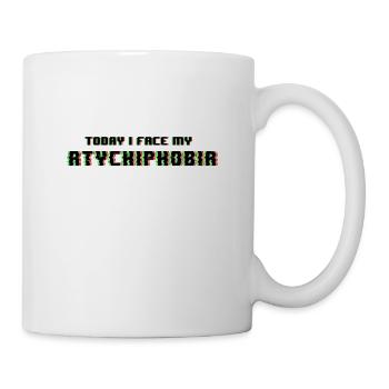 Aujourd’hui, je fais face à mon atychiphobie - Mug blanc - blanc - Droite
