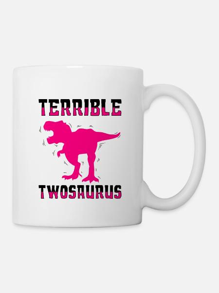 Schrecklicher Twosaurus - Tasse - Weiß