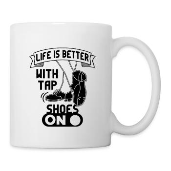 Danseur de claquettes Chaussures de danse à claquettes Instructeur de danse à claquettes - Mug blanc - blanc - Droite