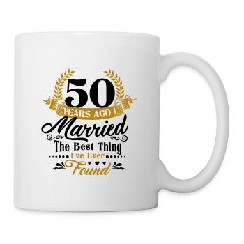 50th Wedding Anniversary Husband Wife Marriage - Mug - white - Right