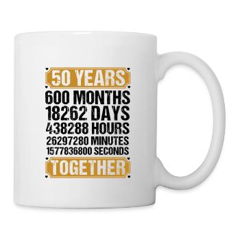 50th Wedding Anniversary Husband Wife Marriage - Mug - white - Right