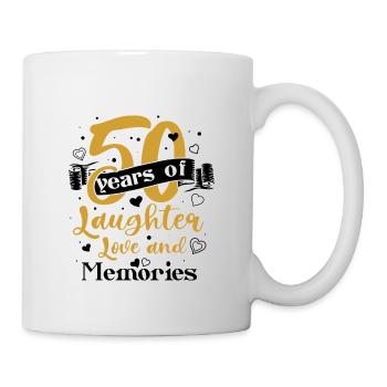 50. Anniversaire de mariage Mari Femme Relation de mariage - Mug blanc - blanc - Droite