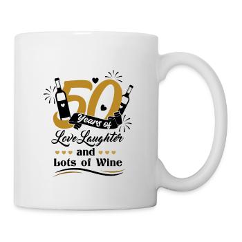 50. Anniversaire de mariage Mari Femme Relation de mariage - Mug blanc - blanc - Droite