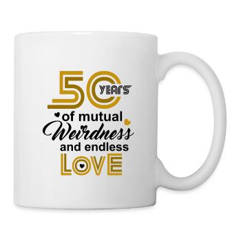 50. Anniversaire de mariage Mari Femme Relation de mariage - Mug blanc - blanc - Droite