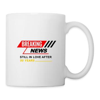 50. Anniversaire de mariage Mari Femme Relation de mariage - Mug blanc - blanc - Droite
