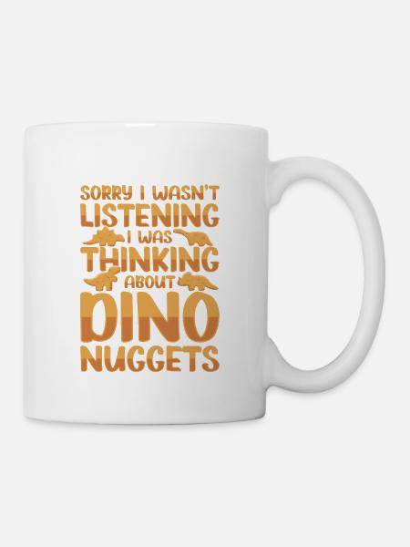 Mein Lieblingsdinosaurier ist der Nugget - Tasse - Weiß