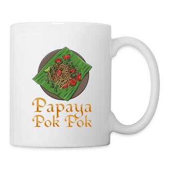 Je ne suis ici que pour l’amateur de cuisine thaïlandaise de Som Tum - Mug blanc - blanc - Droite